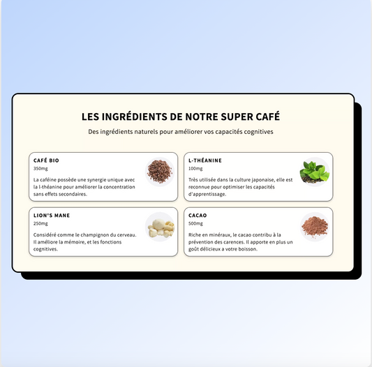 LISTE D'INGRÉDIENTS