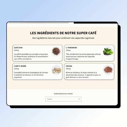 LISTE D'INGRÉDIENTS
