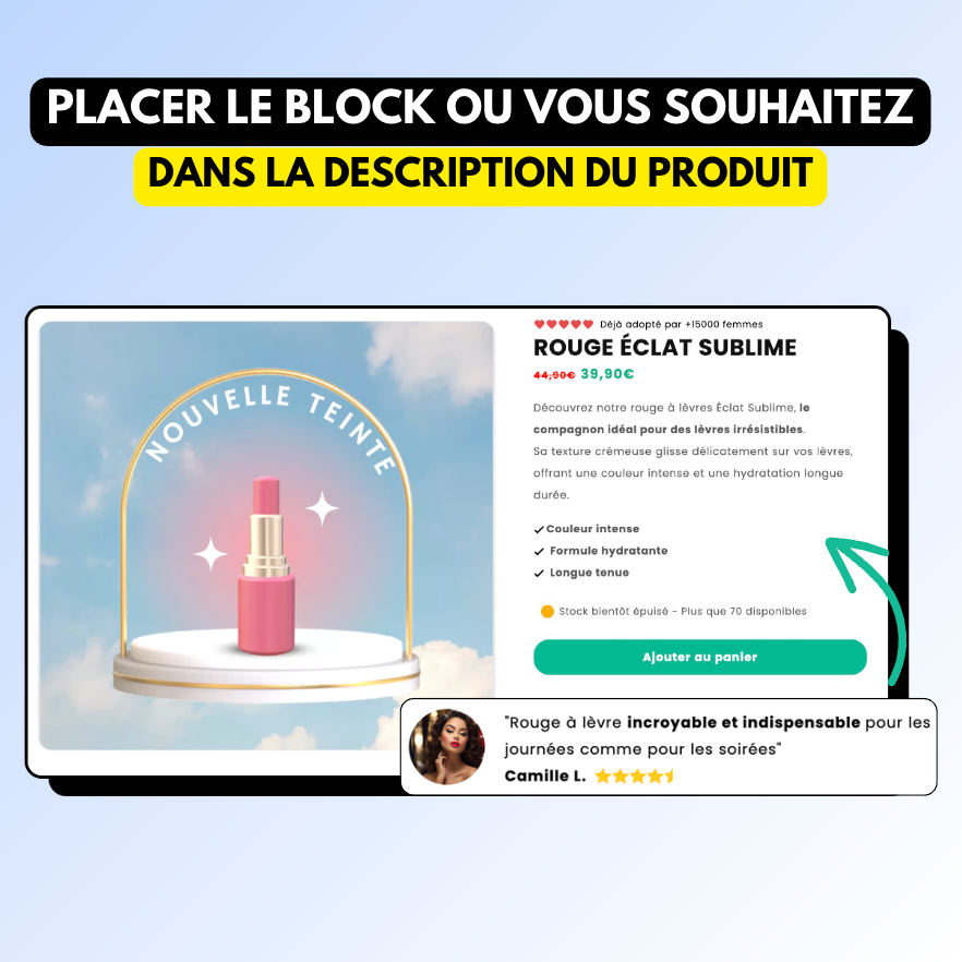 AVIS PRODUIT SOUS LE CTA