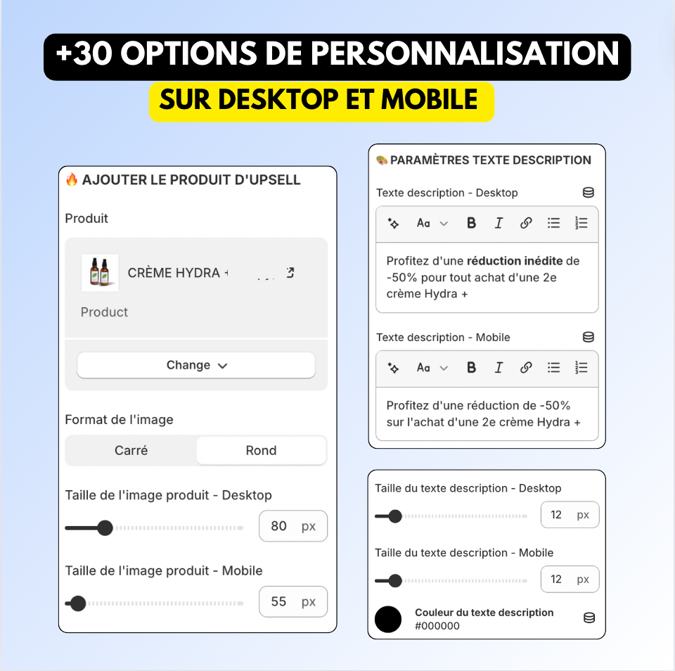 UPSELL PRODUIT